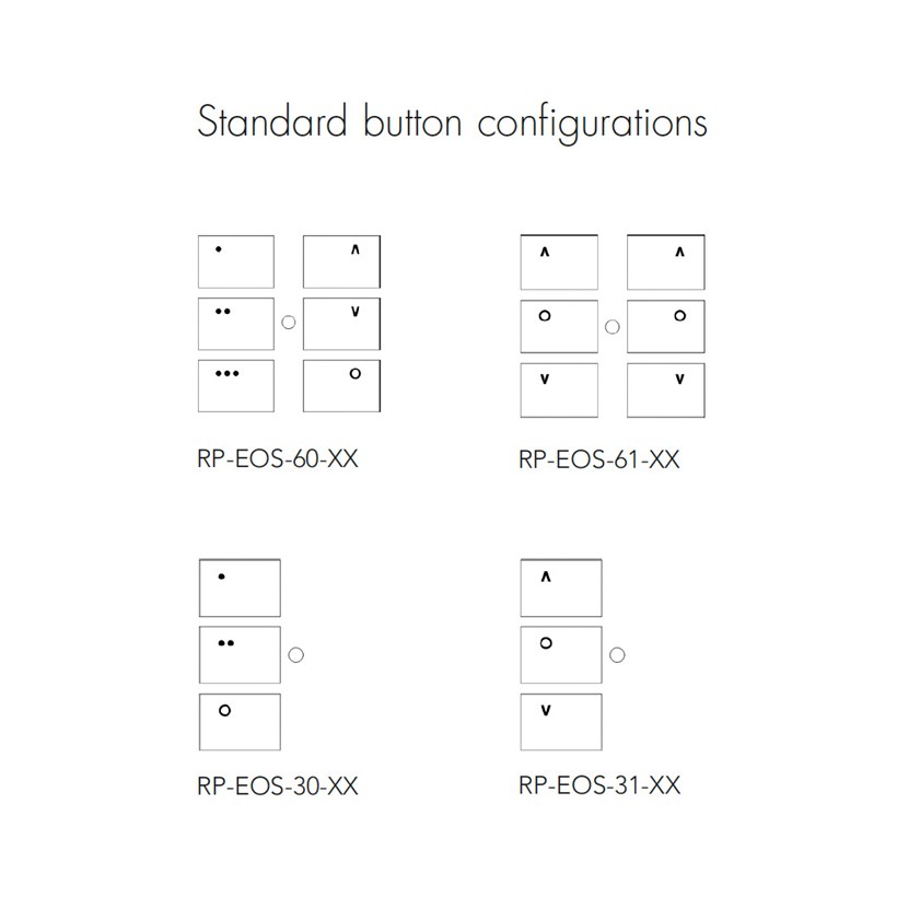 Wall Control For Rjo Rako WK EOS Wired Wall Plate Control Module | Darklight Design ...