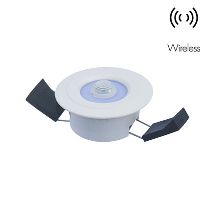 Rako RK-PIP wireless ceiling mounted occupancy sensor with wireless icon