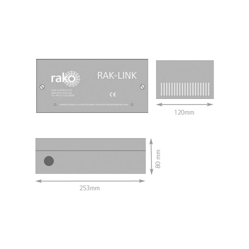 Rake Link Code Rako RAK-LINK Wired Connection Unit for RAK8-MB | Darklight Design ...