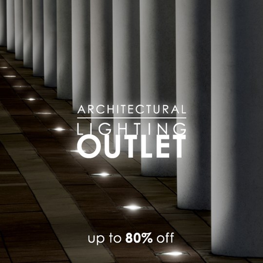 Architectural Lighting Outlet - up to 80% off. Row of recessed floor uplighter lighting up ornate columns