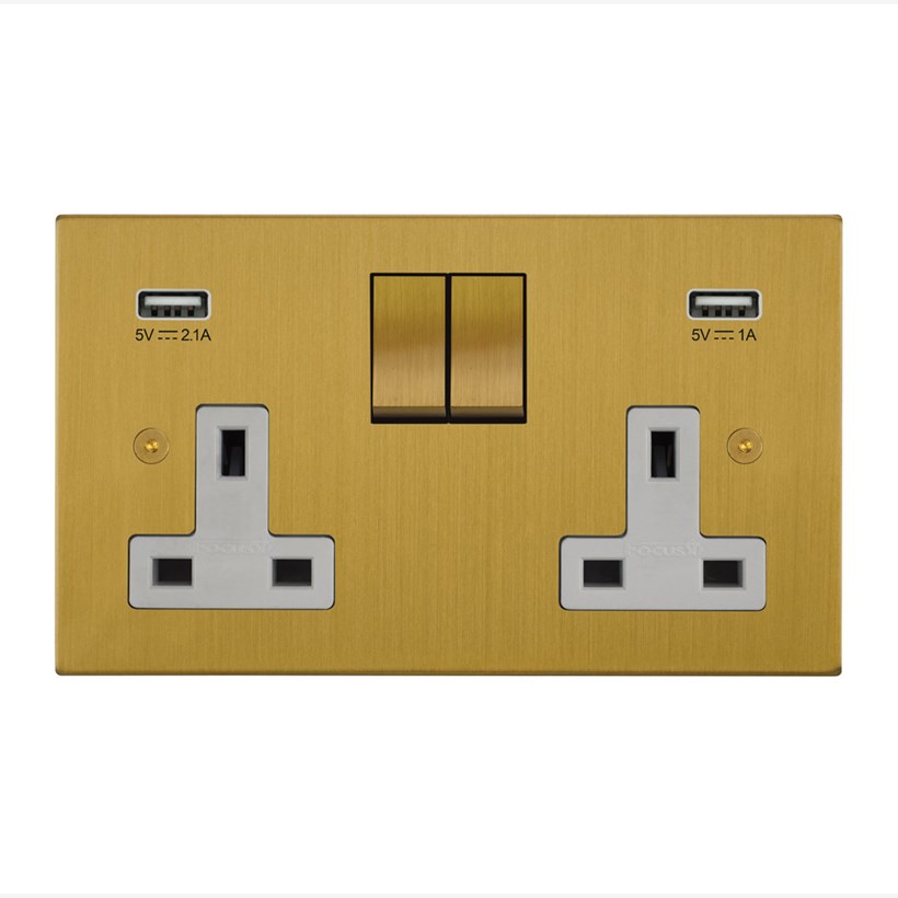 Focus SB Horizon Square Switched Socket Outlets| Image:1