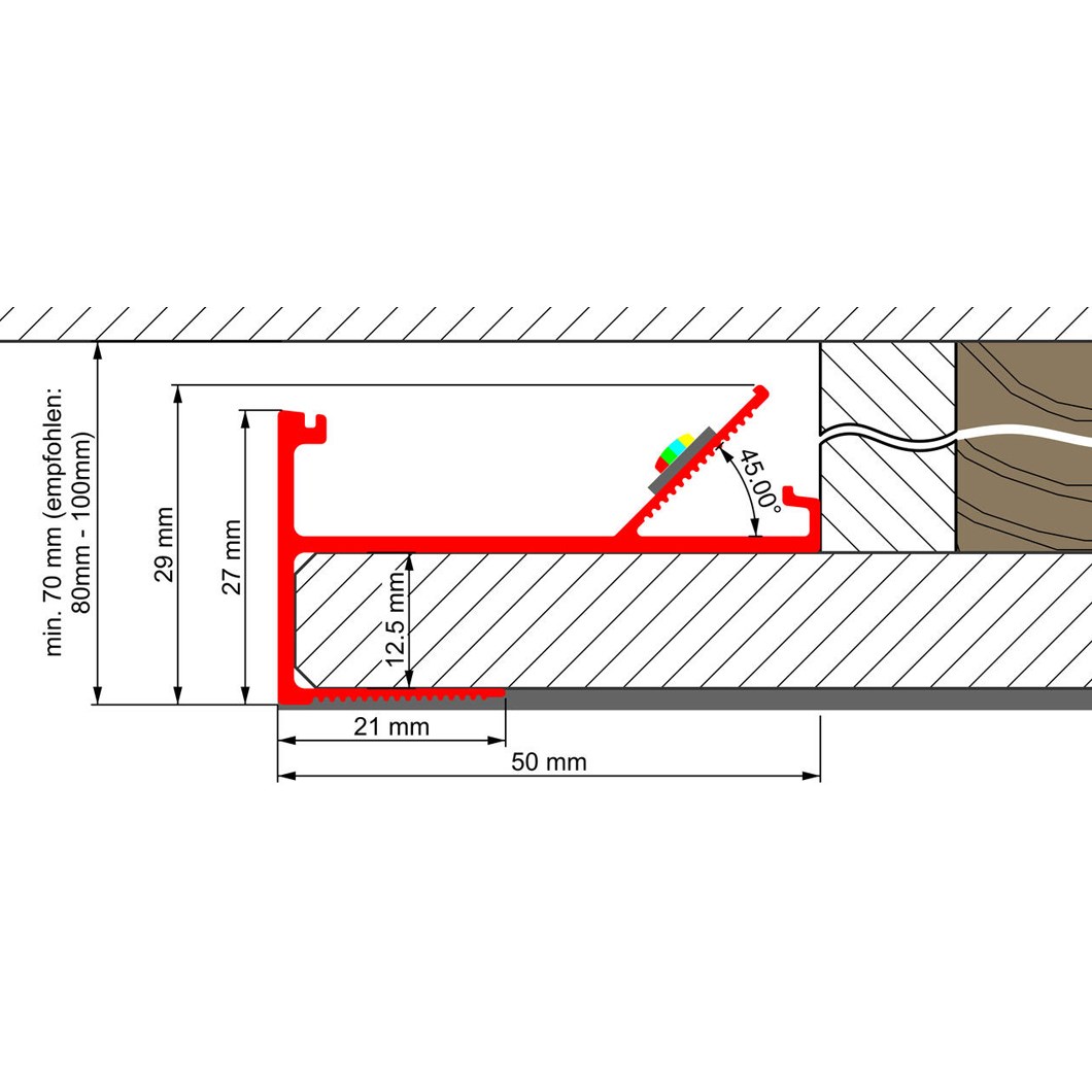 Led Profile V LED Profilelement VTL Profile | Darklight Design | Lighting Design & Supply