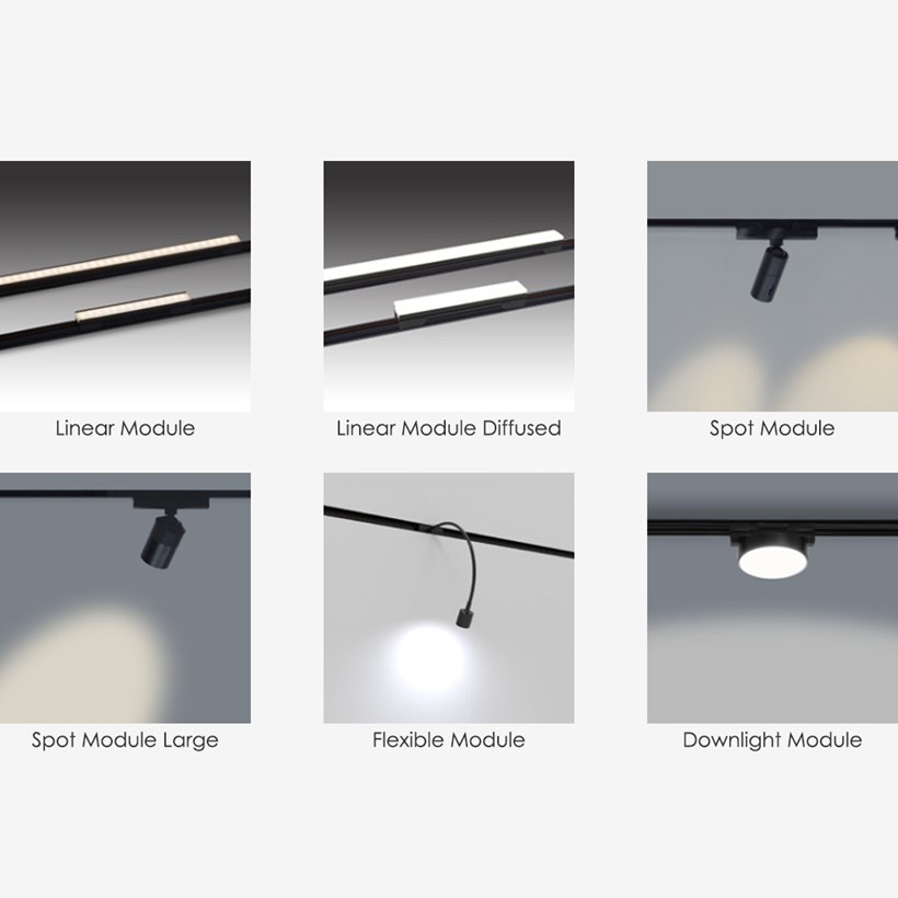 DLD Miniline Surface Mounted 24V Modular Track System | Darklight ...