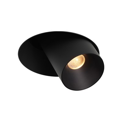 Prado Light+Ventilation Long Trimless Downlight in black cut out on white background