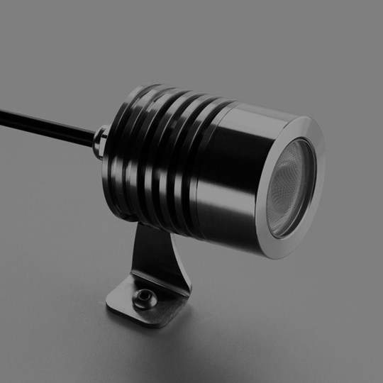 Lighting Specification & Supply - stainless steel outdoor spike spotlight in black & white