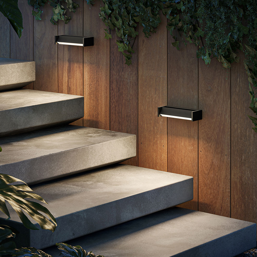 OUTLET IP44.DE Slat One Exterior Wall Light Cool Brown OUTLET IP44.DE Slat One Exterior Wall Light Cool Brown