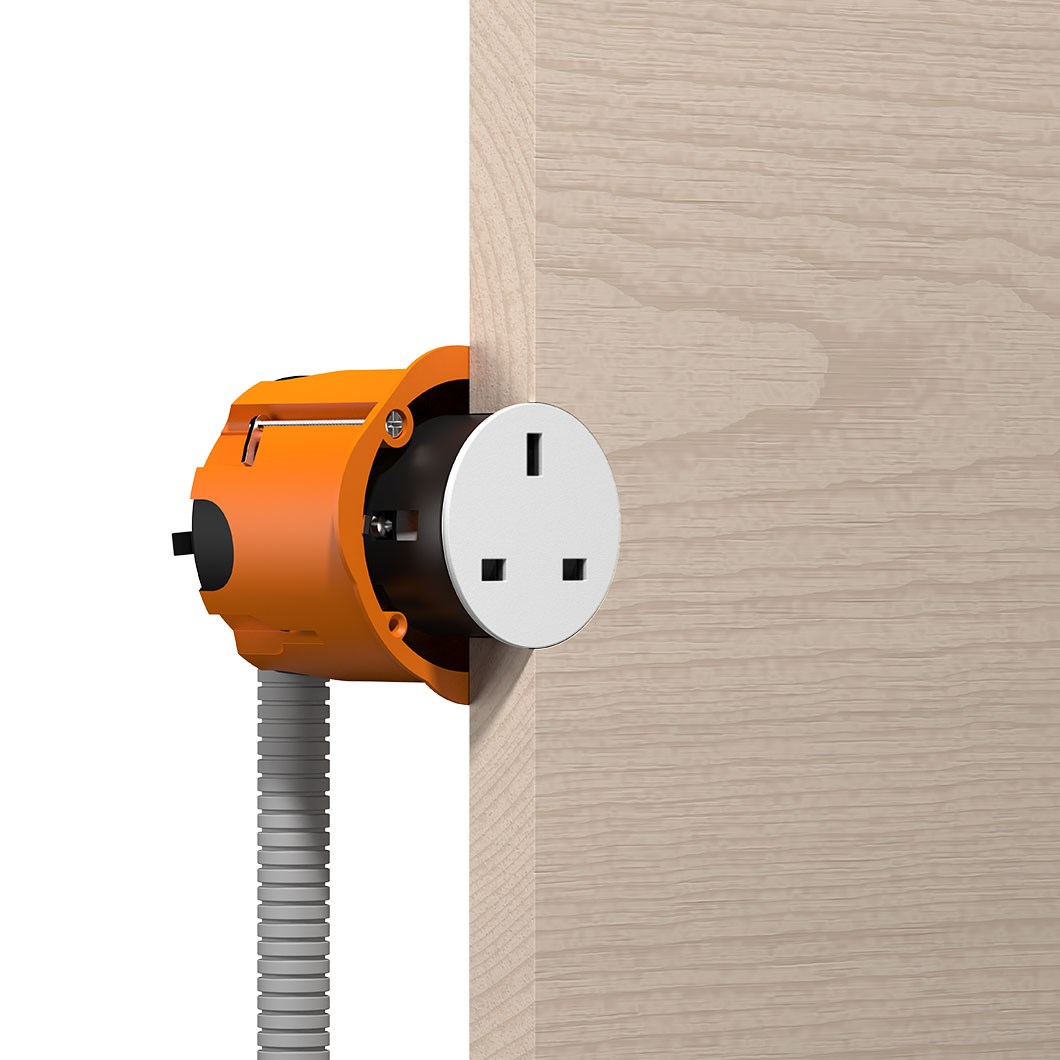 Rond Unifit Wired Switchless Power Socket | Darklight Design | Lighting ...