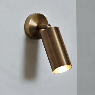 Contain Book XL LED Wall and Ceiling Light in brushed aged brass