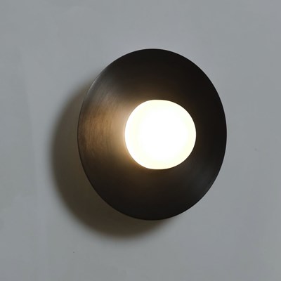 Contain Alba Simple LED Wall Light in brushed aged brass