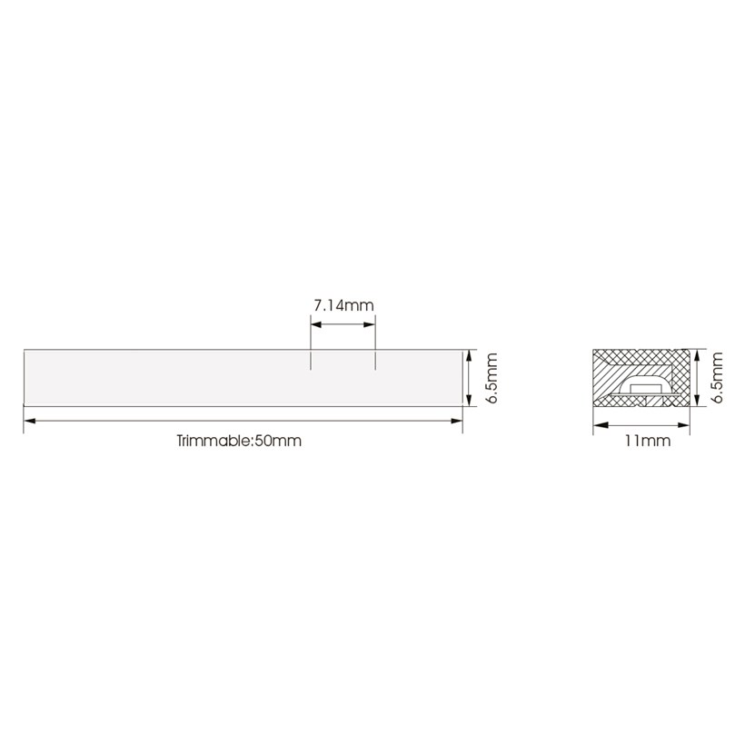 DLD Lightflow Infinity Side View CRI90 IP66 14.4W Linear LED Tape| Image:8