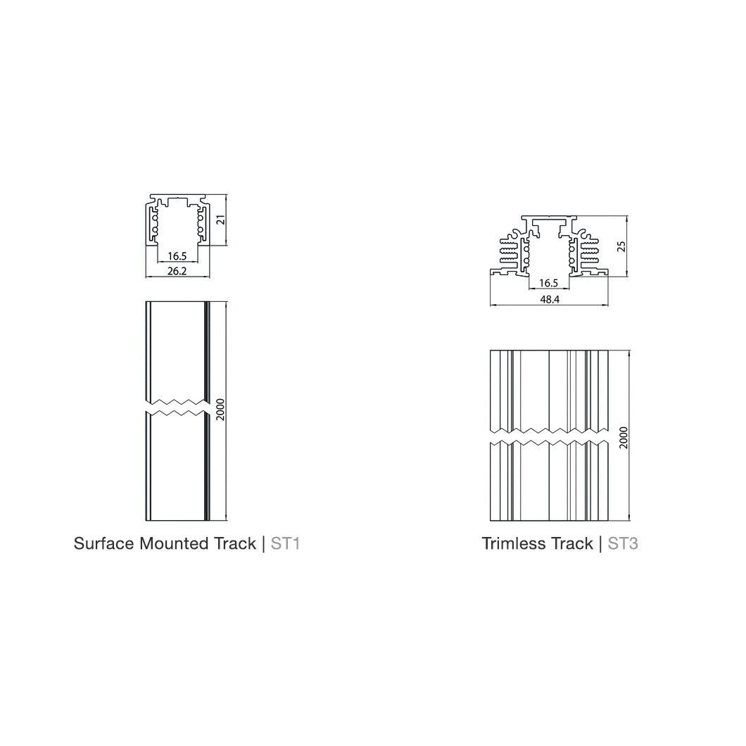 Stucchi Multisystem Evo Modular Track System Components | Darklight ...