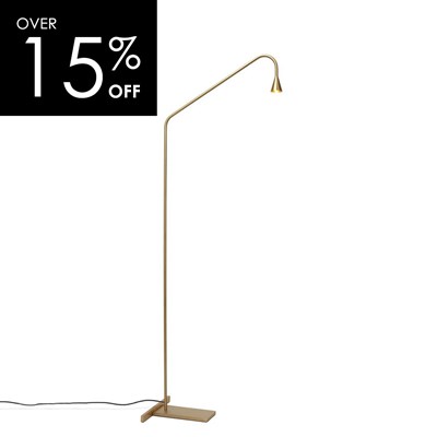 OUTLET Trizo21 Austere Brass LED Floor Lamp