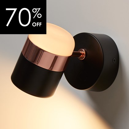 OUTLET Seed Design Ling LED Wall Light - Matt Black