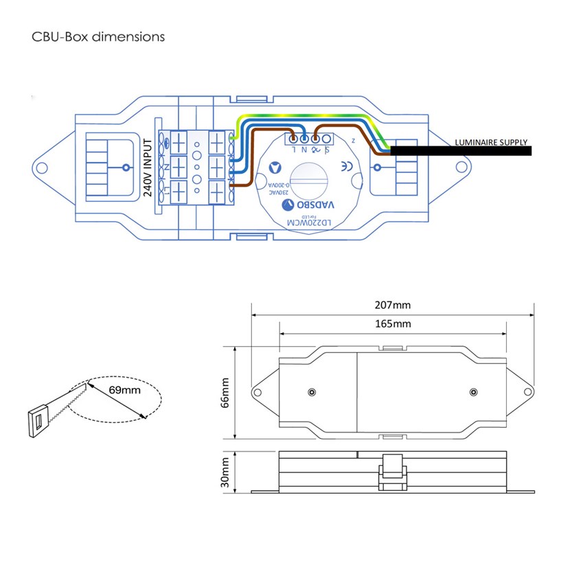 Casambi LD220WCM Compact Bluetooth Phase Cut Trailing Edge Dimming ...