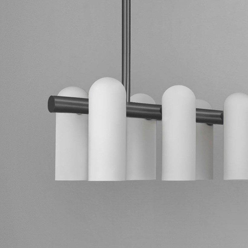 Schwung Odyssey Linear Medium Chandelier | Darklight Design | Lighting ...