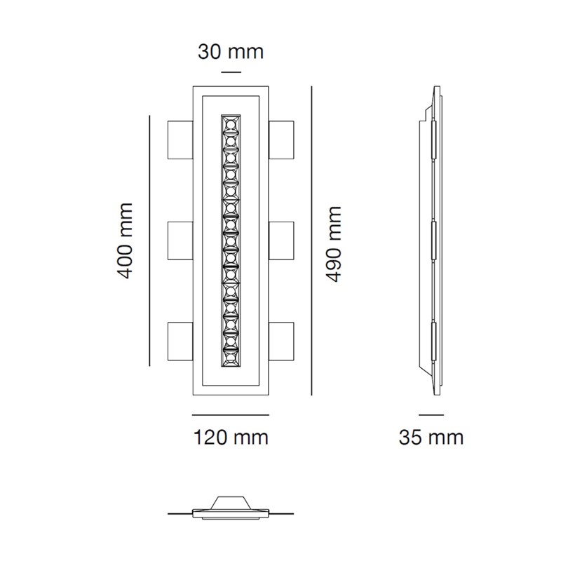 9010 Prisma Extra 4256C LED Plaster In Recessed Downlight | Darklight ...