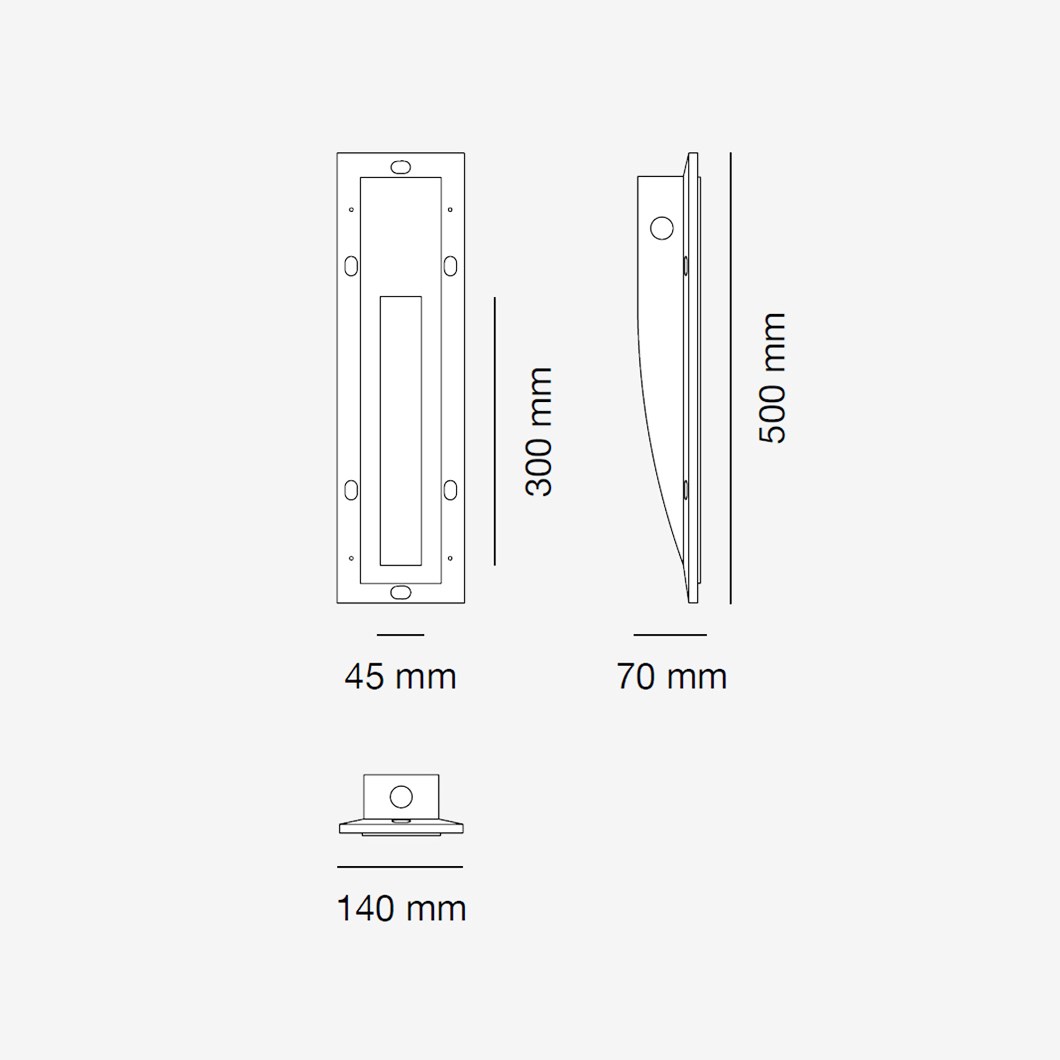 Recessed Cave 9010 Cave 1301B GU10 Outdoor Recessed Step / Low Level Wall Light ...