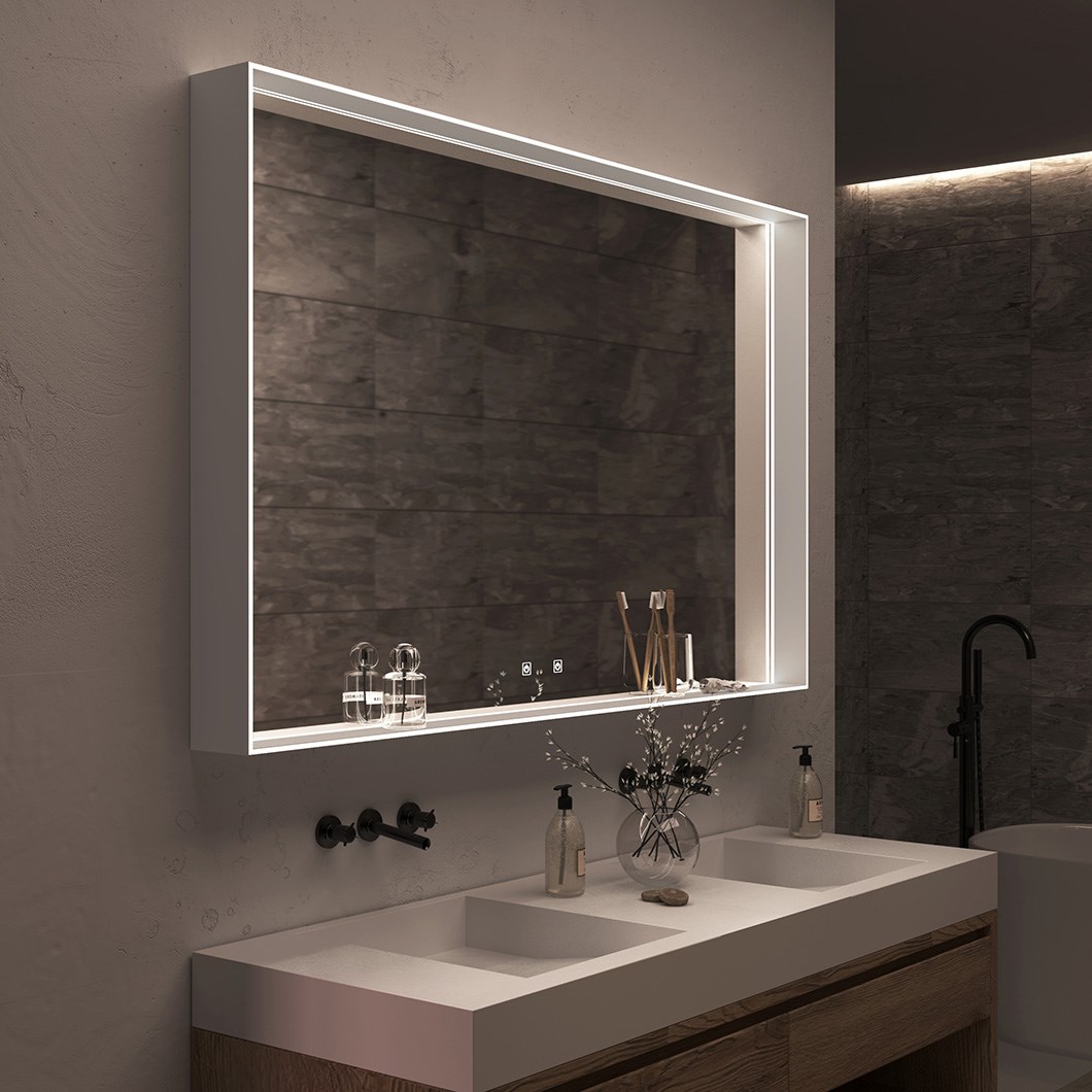 Top Light Deep Light IP44 LED Mirror | Darklight Design | Lighting ...
