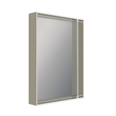 Top Light Deep Light IP44 LED Mirror in champagne