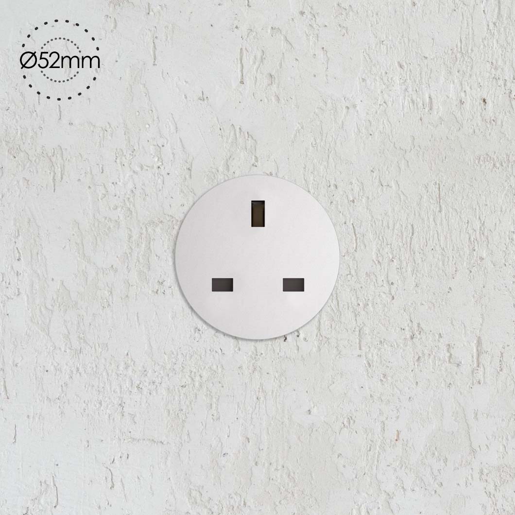 Rond Small Trim Retrofit Switchless Power Socket | Darklight Design ...