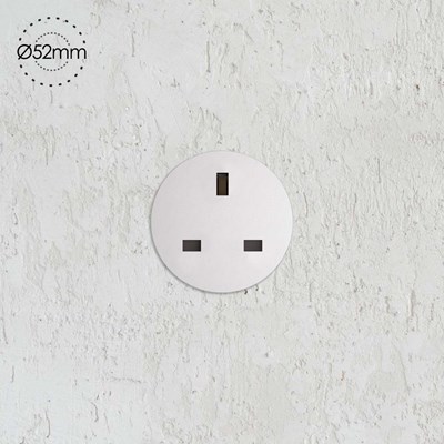 Rond Small Trim Retrofit Switchless Power Socket