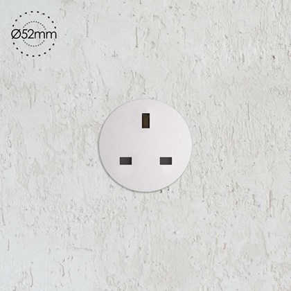 Rond Small Trim Retrofit Switchless Power Socket