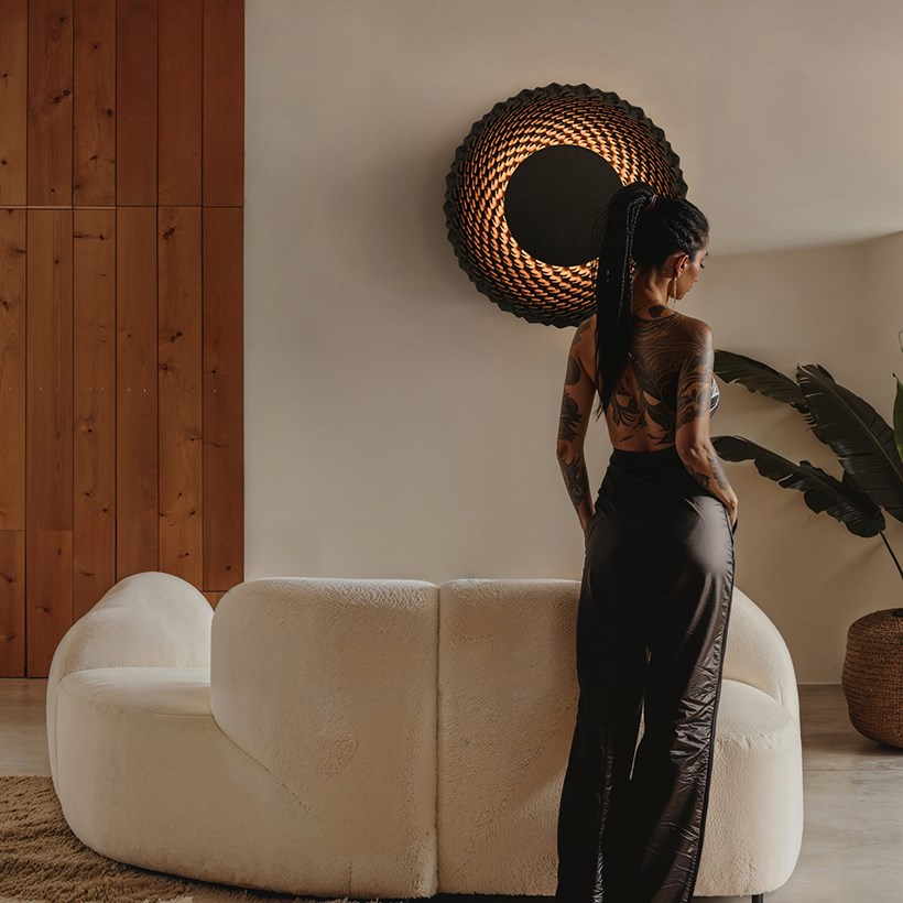 Dark Skinned Rollo Rollo Studio Aureole Sun V3 Wall Light | Darklight Design | Lighting ...