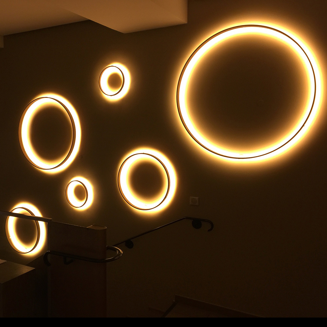Henri Bursztyn O LED Wall Light Darklight Design Lighting Design Supply