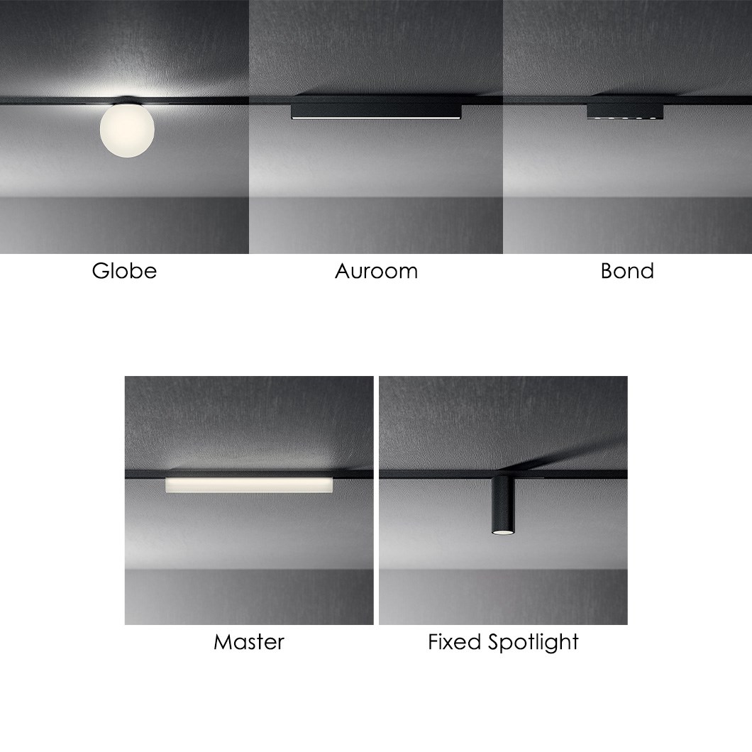 Quadrifoglio Group Cartesio Suspension Mounted 48V Modular Track System ...