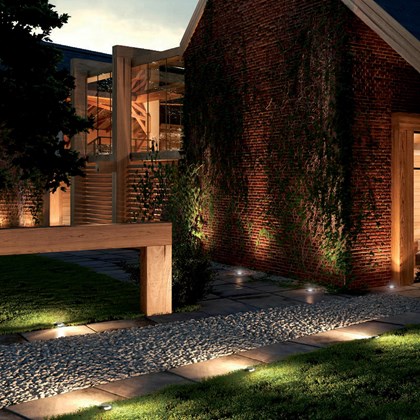 LLD Bia Mini Round Dual Emission Outdoor IP67 LED Recessed Path Light alternative image