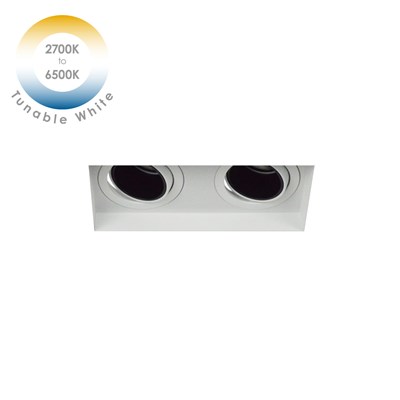 DLD Andes 2 Tunable White 2700K-6500K LED Adjustable Plaster In Downlight
