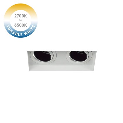 DLD Andes 2 Tunable White 2700K-6500K LED Adjustable Plaster In Downlight