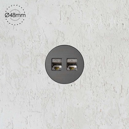 Rond Data Port Trimless Retrofit Wall Socket