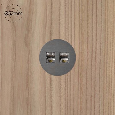 Rond Data Port Small Trim Multifit Wall Socket