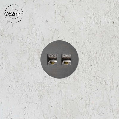 Rond Data Port Small Trim Retrofit Wall Socket