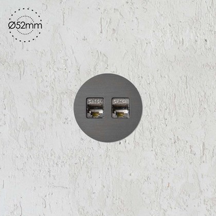 Rond Data Port Small Trim Retrofit Wall Socket