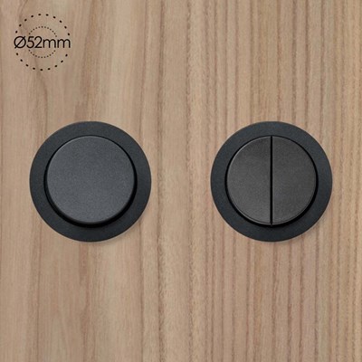 Rond 230V Switch Small Trim Multifit Wall Socket