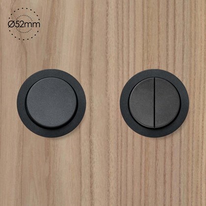 Rond 230V Switch Small Trim Multifit Wall Socket