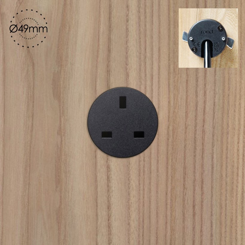 Range Power Socket Rond Unifit Wired Switchless Power Socket | Darklight Design | Lighting ...