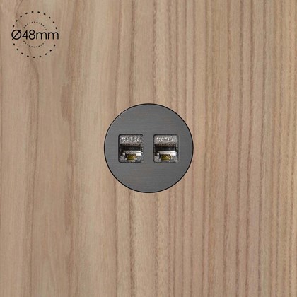 Rond Data Port Trimless Backfit Wall Socket