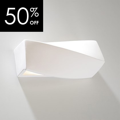 OUTLET Raw Design Warp Mini Ceramic Dual Emission Wall Light