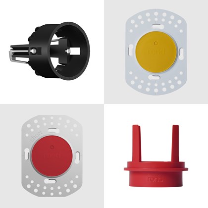 Rond Accessories | Retrofit Plaster Ring | Multifit Holder | Removal Tool