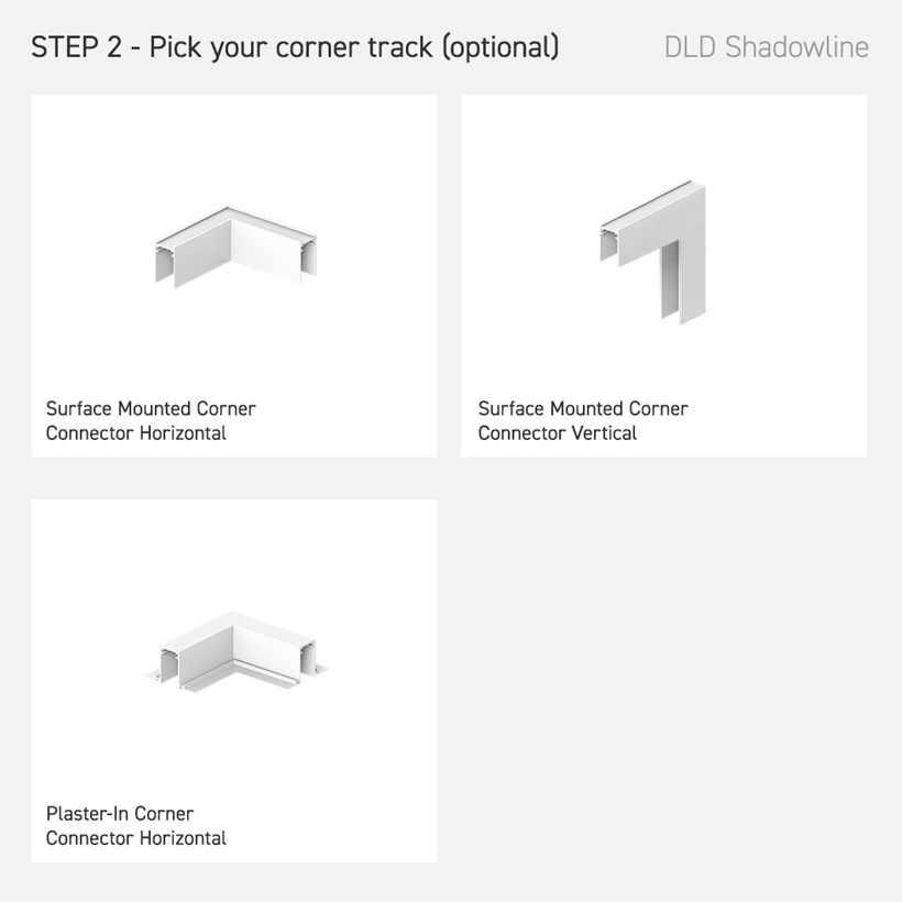 DLD Shadowline 24V Modular Track System Components