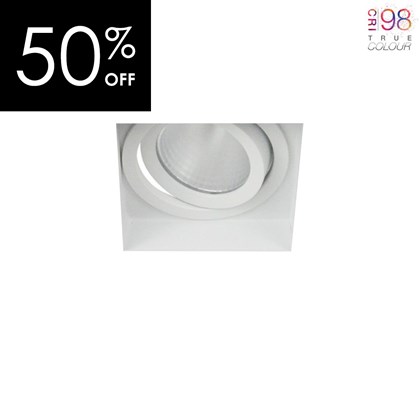 OUTLET DLD Eiger 1-S LED Adjustable Plaster In Downlight True Colour CRI98 - Next Day Delivery
