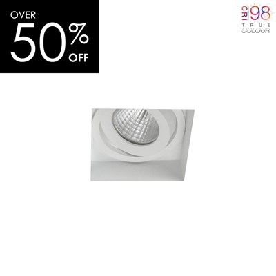 OUTLET DLD Eiger Mini 1-S LED Adjustable Plaster In Downlight True Colour CRI98 - Next Day Delivery
