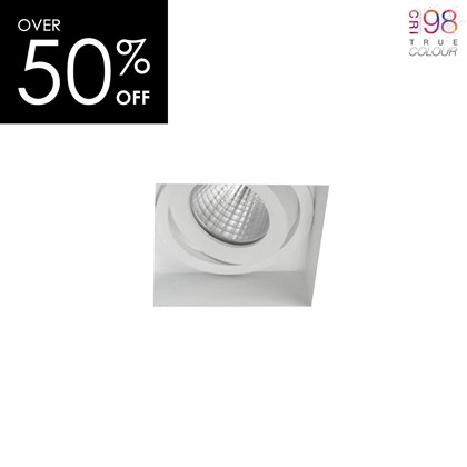OUTLET DLD Eiger Mini 1-S LED Adjustable Plaster In Downlight True Colour CRI98 - Next Day Delivery