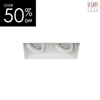 OUTLET DLD Eiger Mini 2 LED Adjustable Plaster In Downlight True Colour CRI98 - Next Day Delivery