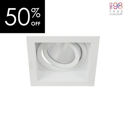 OUTLET DLD Eiger 1-S LED Recessed Adjustable Downlight True Colour CRI98 - Next Day Delivery