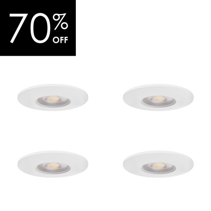 OUTLET DLD X4 LED 4CCT Switchable Recessed Downlights | 4 Pack