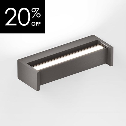 OUTLET IP44.DE Slat One Exterior Wall Light Cool Brown
